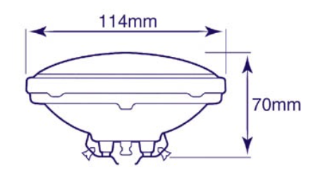 Lampada p/ Projector PAR36 30W 6V - VELLEMAN
