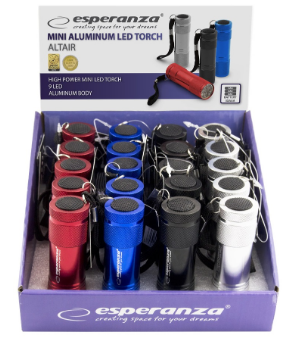 Lanterna Alumínio 9 LEDs Alto Brilho - ESPERANZA
