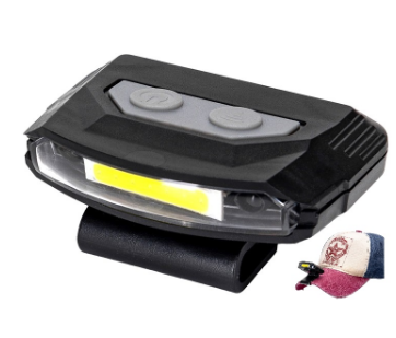 Lanterna LED 1,11W 80Lm c/ Clip para Chapéu