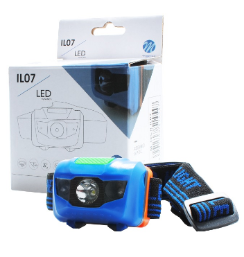 Lanterna de Cabeça 1x LED 3W Branco IPX4
