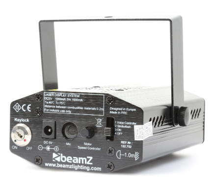 Laser Mini Verde/Vermelho 50/120mW (APOLLO) - beamZ