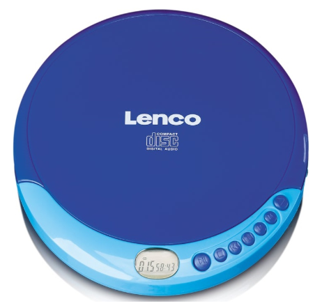 Leitor de CD-R/RW Portátil CD 011 (Azul) - LENCO