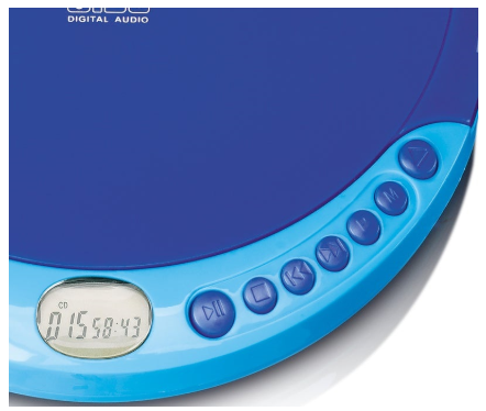 Leitor de CD-R/RW Portátil CD 011 (Azul) - LENCO