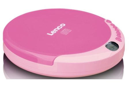 Leitor de CD-R/RW Portátil CD 011 (Rosa) - LENCO
