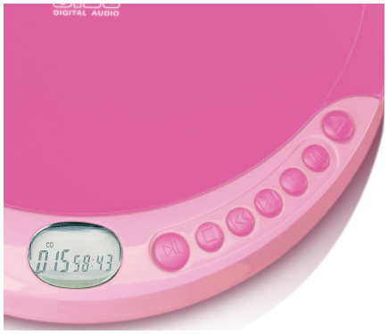 Leitor de CD-R/RW Portátil CD 011 (Rosa) - LENCO
