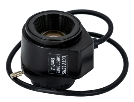 Lente Focagem DC 6 mm 1/3" F1.2 Rosca CS