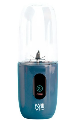 Liquidificadora Portátil 120W 460ml (Azul) - MUVIP