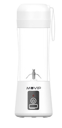 Liquidificadora Portátil 60W 380ml (Branco) - MUVIP