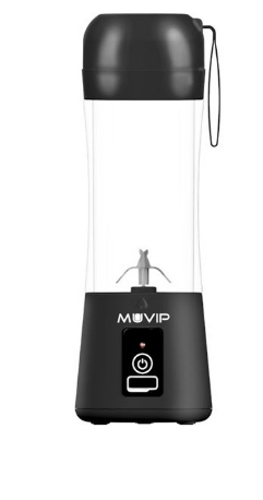 Liquidificadora Portátil 60W 380ml (Preto) - MUVIP