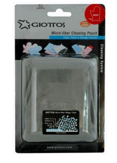 Luva Micro Fibra 12x24cm (Cinza) - GIOTTOS