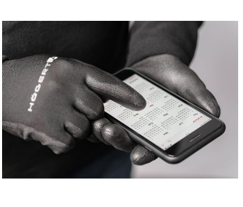 Luvas Universais de Proteção Compatíveis com Touchscreen - Tamanho 10 - HOGERT