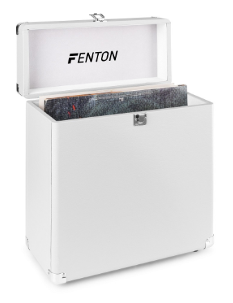 Mala Armazenamento/Transporte RC30 p/ 30 Discos Vinil (Branco) - FENTON