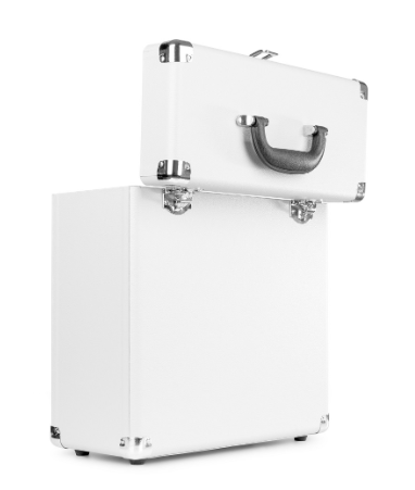 Mala Armazenamento/Transporte RC30 p/ 30 Discos Vinil (Branco) - FENTON
