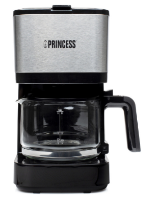 Máquina de Café de Filtro 600W 0,75L (Inox/ Preto) - PRINCESS
