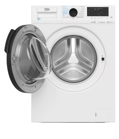 Máquina de Lavar e Secar Roupa HTV7716DSWBTR 7Kg/4Kg 1400rpm Classe D (Branco) - BEKO