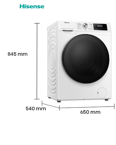 Máquina de Lavar e Secar Roupa WDQA8014EVJM 8/5Kg 1400RPM (Branco) - HISENSE