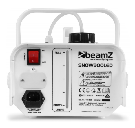 Máquina de Neve 900W c/ Efeito 6x LEDs RGB (SNOW900LED) - beamZ