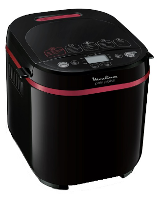 Máquina de Pão 720W 17 Prog. e 3 s/ Glúten (Preto) - MOULINEX