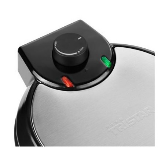 Máquina de Waffles 20cm 700W (Inox) - TRISTAR