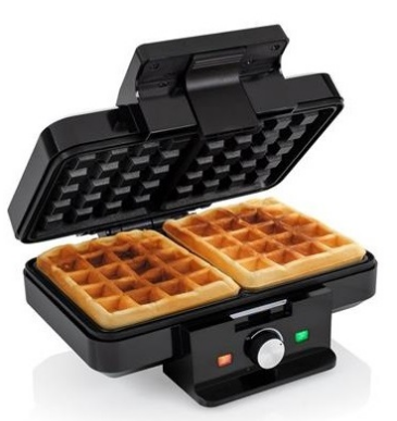 Máquina de Waffles 22x13cm 1000W (Preto) - TRISTAR
