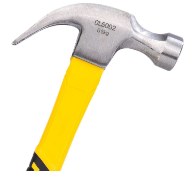 Martelo de Garra EDL5002 (Preto/Amarelo) - DELI