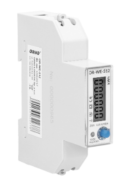 Medidor Digital de Consumo de Energia Monofásico (100A) p/ Calha DIN - ORNO