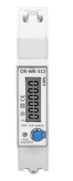 Medidor Digital de Consumo de Energia Monofásico (100A) p/ Calha DIN - ORNO