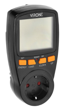 Medidor Digital de Custos de Energia Dupla Tarifa (3680W) - VIRONE