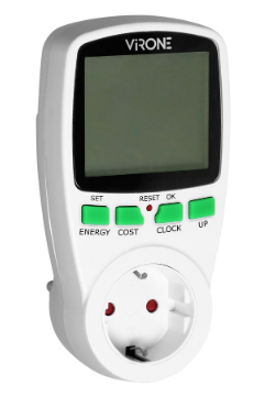 Medidor Digital de Custos de Energia Dupla Tarifa (3680W) - VIRONE