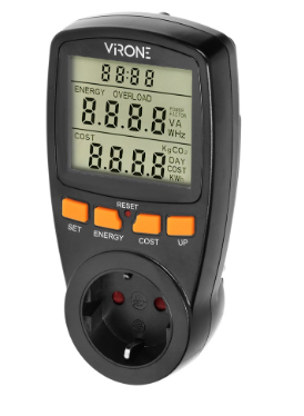 Medidor Digital de Custos de Energia (3680W) - VIRONE
