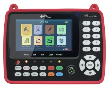 Medidor de Campo 4,3" Multi Compact (DVB, Fibra Óptica) 10BIT - JollyLine