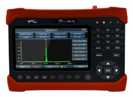 Medidor de Campo 7" Multi Sprectrum 10Bit p/ Sinais Terrestres, Cabo, Satélite e CCTV - Jolly Line