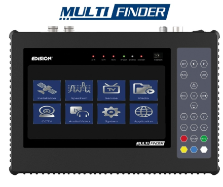 Medidor de Campo COMBO 7" (TDT, SATÉLITE, CABO e CCTV) MULTI-FINDER - EDISION