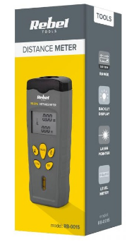 Medidor de Distâncias Digital Laser (18 mts) - REBEL RB-0015