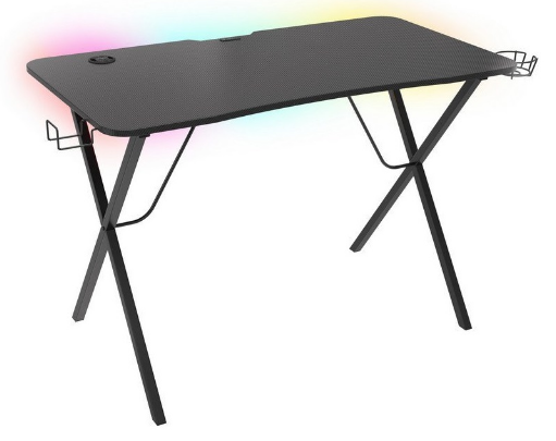 Mesa Gaming Holm 200 RGB (Preto) - GENESIS