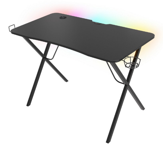 Mesa Gaming Holm 200 RGB (Preto) - GENESIS