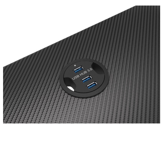 Mesa Gaming Holm 200 RGB (Preto) - GENESIS