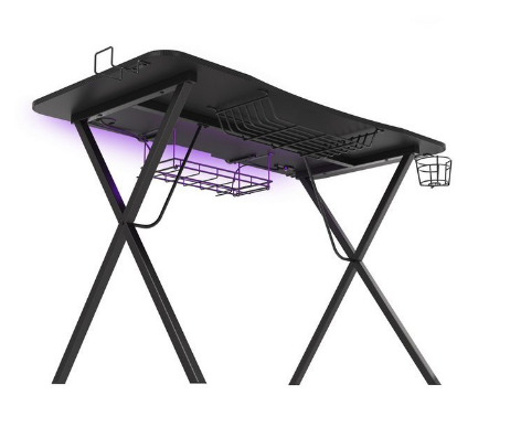 Mesa Gaming Holm 300 RGB (Preto) - GENESIS