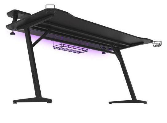 Mesa Gaming Holm 510 RGB (Preto) - GENESIS