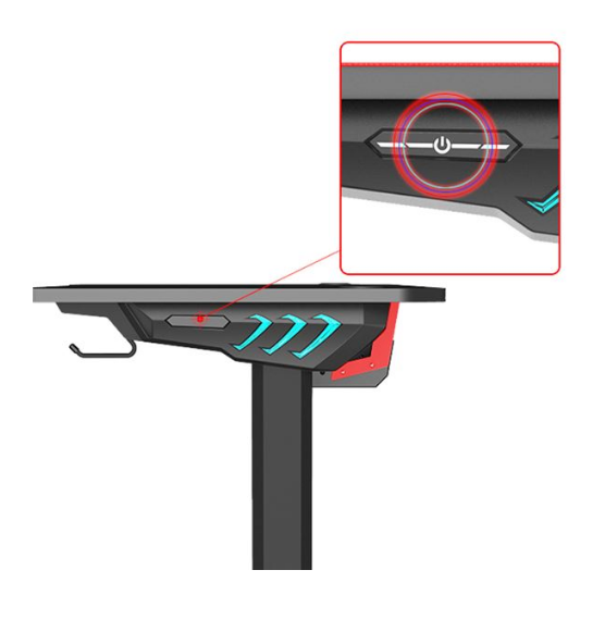 Mesa Gaming PRO500 Fibra de Carbono Luz RGB - MUVIP