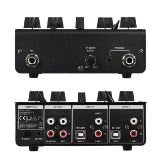 Mesa de Mistura 2 Canais c/ 2 Entradas USB - HQPOWER