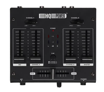 Mesa de Mistura 2 Canais c/ 2 Entradas USB - HQPOWER