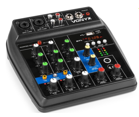 Mesa de Mistura 2 Canais com USB/BT (VMM100) - VONYX