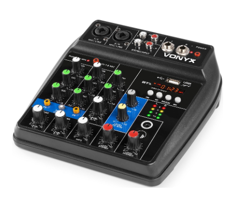 Mesa de Mistura 2 Canais com USB/BT (VMM100) - VONYX