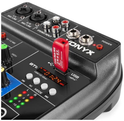 Mesa de Mistura 2 Canais com USB/BT (VMM100) - VONYX