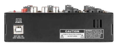 Mesa de Mistura 4 Canais com USB Audio (VMM401) - VONYX