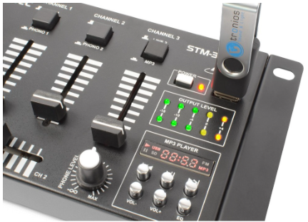 Mesa de Mistura 6 Canais com USB/MP3 (STM-3020B) - VONYX
