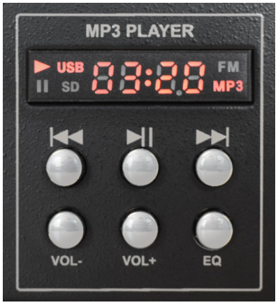 Mesa de Mistura 6 Canais com USB/MP3 (STM-3020B) - VONYX