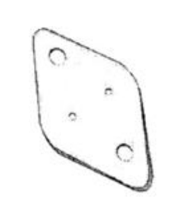 Mica p/ semicondutores com encapsulamento SOT-9 31,5x20,0mm