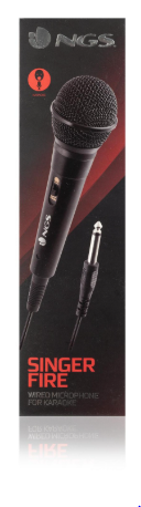 Microfone p/ Karaoke (Preto) - NGS